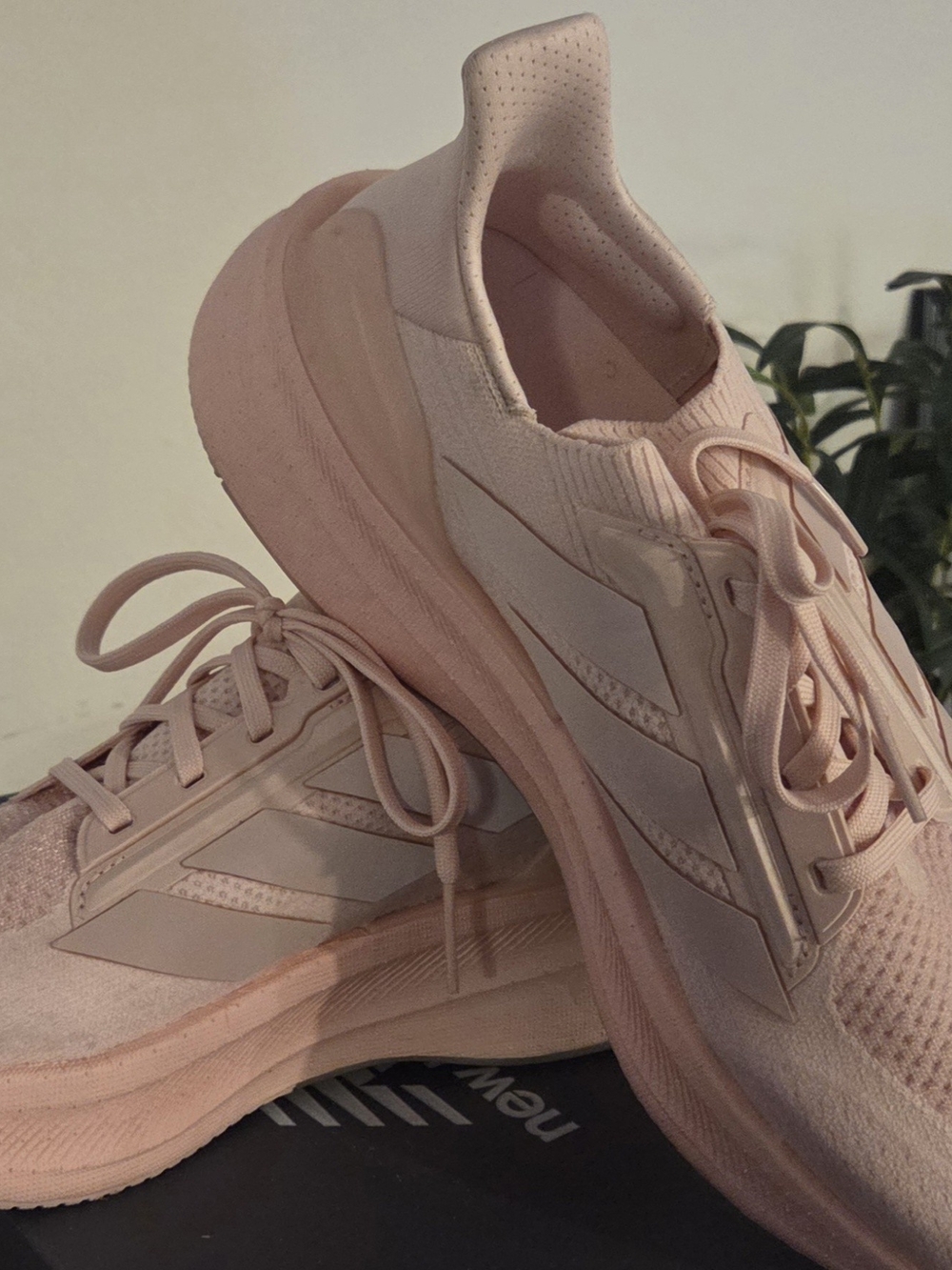 adidas Women's Pink Knit Runner Sneakers